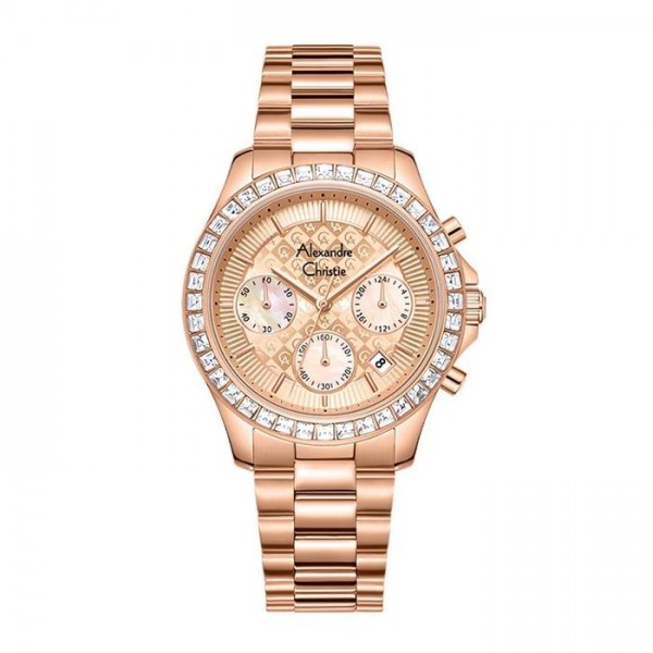 Alexandre Christie AC 6696 Full Rosegold Steel Lady MCFRGLN Alexandre Christie AC 6696 Full Rosegold Steel Lady MCFRGLN